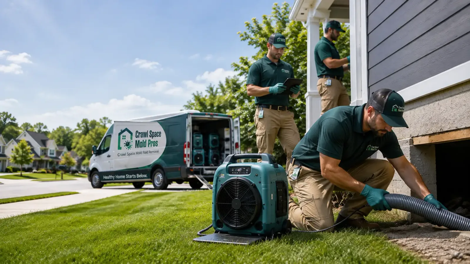 Crawl Space Mold Removal in Moran, MI